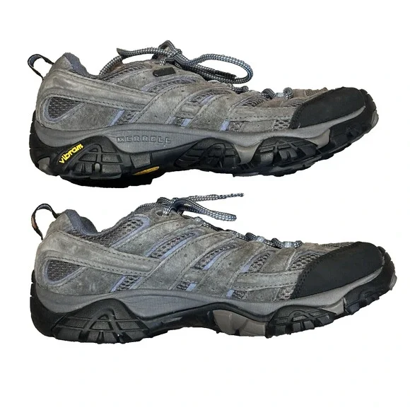 Merrell Moab 2 Shoes Womens 9 Grey Hiking Backpacking Walking Waterproof JO6026 - Picture 2 of 10